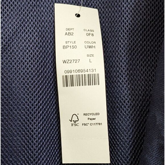 NWT J. Crew Topsail Hooded Cotton Nautical jacket in Colorblock Men's Size L - Picture 10 of 11